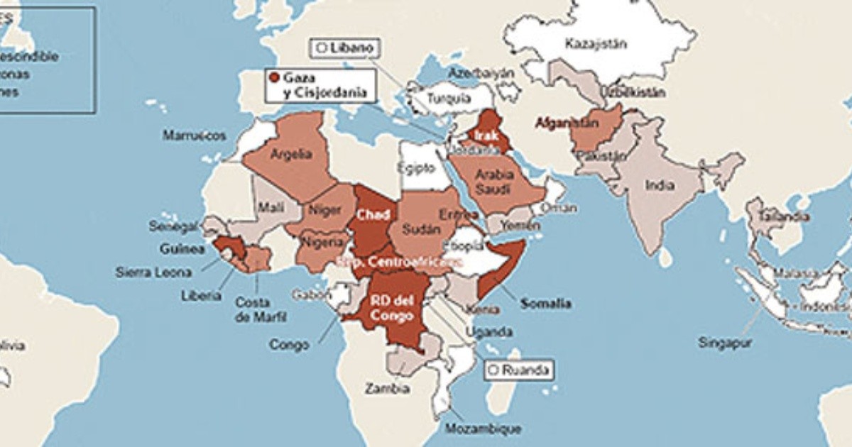 La lista de los países más peligrosos del mundo | Rosario3