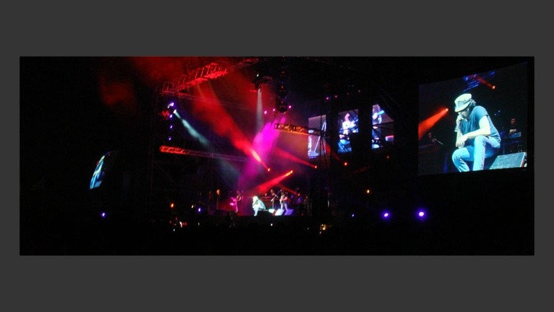 Andrés recordó a Olmedo, a Miguel Abuelo e hizo mención especial a Miguel Cantilo, Sabina y Dylan.