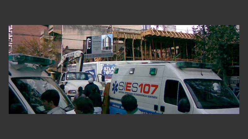 La construcción quedó reducida a escombros casi en su totalidad.