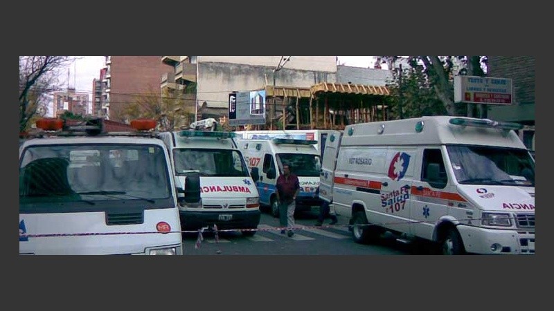 La construcción quedó reducida a escombros casi en su totalidad.