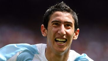 El rosarino, autor del "gol del oro" que hizo festejar a los argentinos.