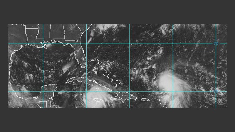 La trayectoria de Gustav, una tormenta tropical que se convirtió en huracán.