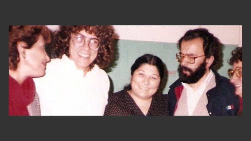 Piero con la Negra en 1984.
