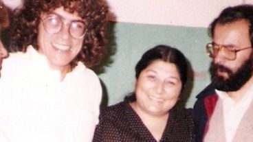 Piero con la Negra en 1984.
