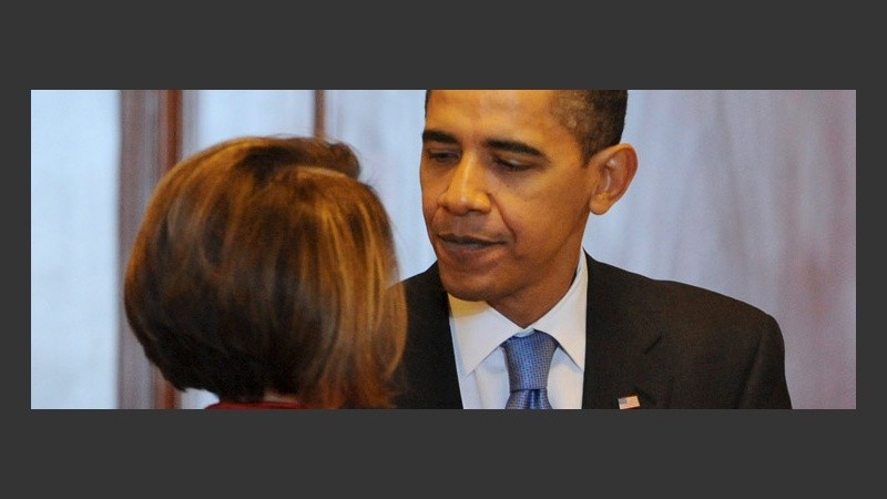 Obama se reunió este sábado con Nancy Pelosi, titular de la Cámara.