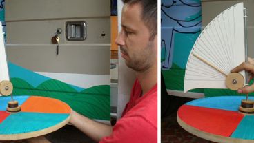 Un dispositivo para leer coordenadas verticales y horizontales y ubicar un astro.