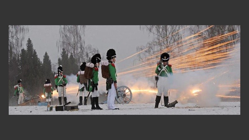 Cañones en Alemania para saludar al año que comienza.