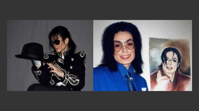 Elena, caracterizada como Michael.