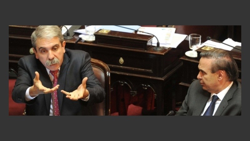 Aníbal Fernández y Pichetto, dos voces fundamentales del oficialismo.