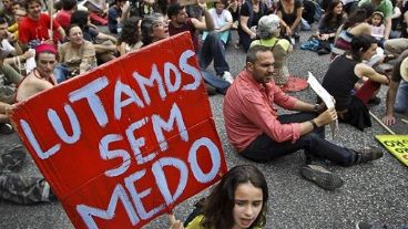 En Lisboa, Portugal, también se llamó a perder el miedo.