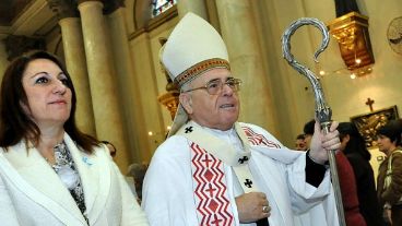 La intendenta participó de la homilía del arzobispo Mollaghan.