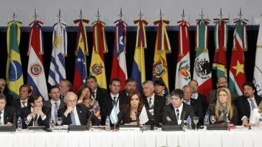 La reunión del Mercosur en Mendoza.