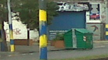 Las pintadas que asombraron a los vecinos.