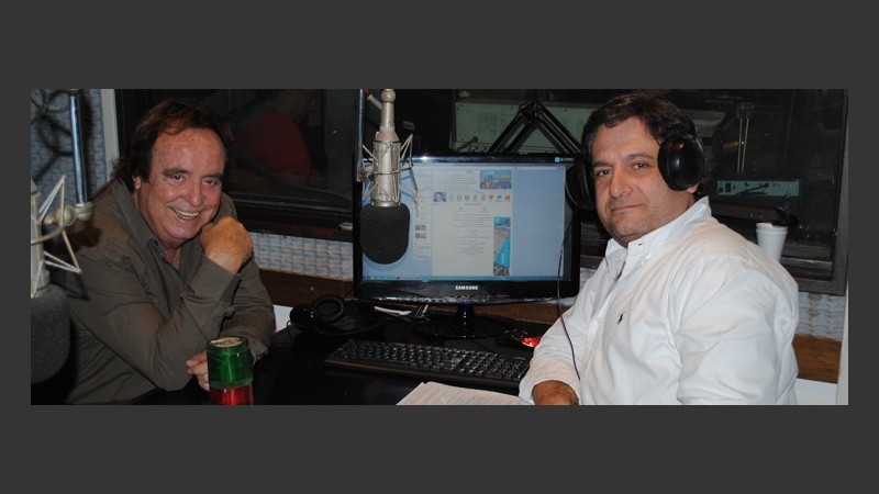 Dyango y Lotuf en los estudios de Radio 2.
