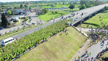 A las 8.30 fue la largada y este año se agregó la categoría 21 km.