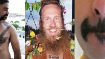 Bigotes modelo heavy, hippie chic y ancla.