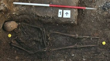 La Universidad de Leicester difundó las imágenes de los restos.