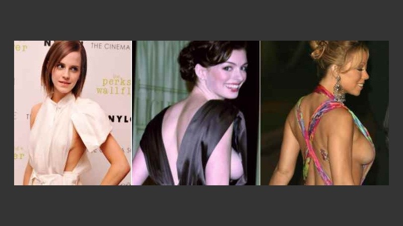 Emma Watson, Anne Hathaway y Mariah Carey.