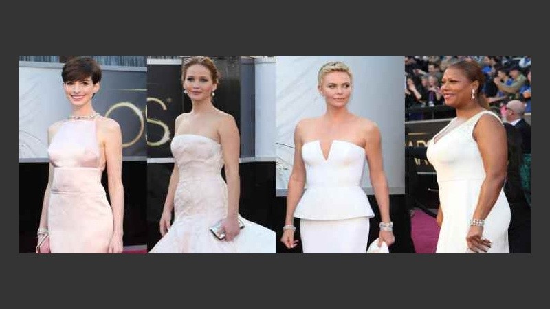 Anne Hathaway, Jennifer Lawrence, Charlize Theron y Queen Latifah.