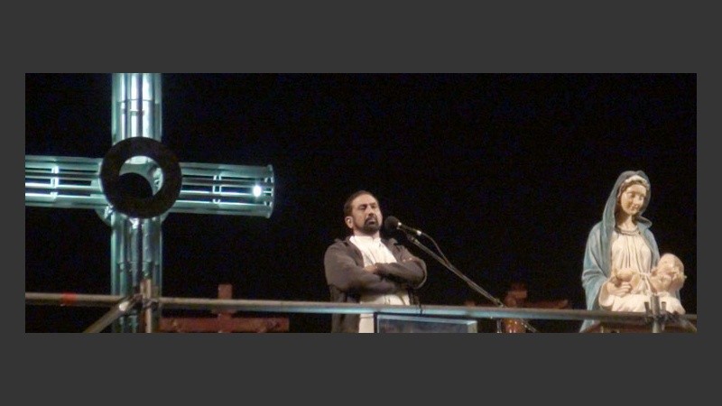 El cierre del Vía Crucis del año pasado.