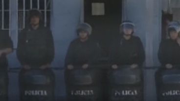 Incendio en la Jefatura policial de Av. Francia 5000