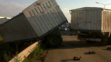 La postal del accidente en Circunvalación y Juan José Paso.