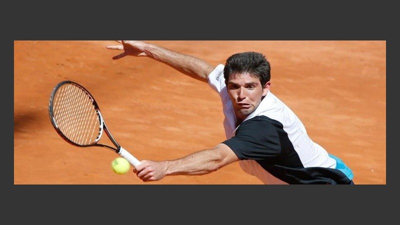 Delbonis en acción, en un partido que para él será histórico.