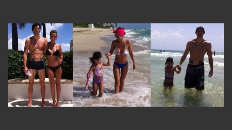 Tres postales de unas vacaciones en familia.