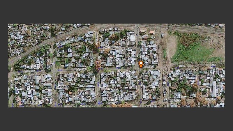 Tucumán al 5000, zona noroeste, donde ocurrió el incendio.