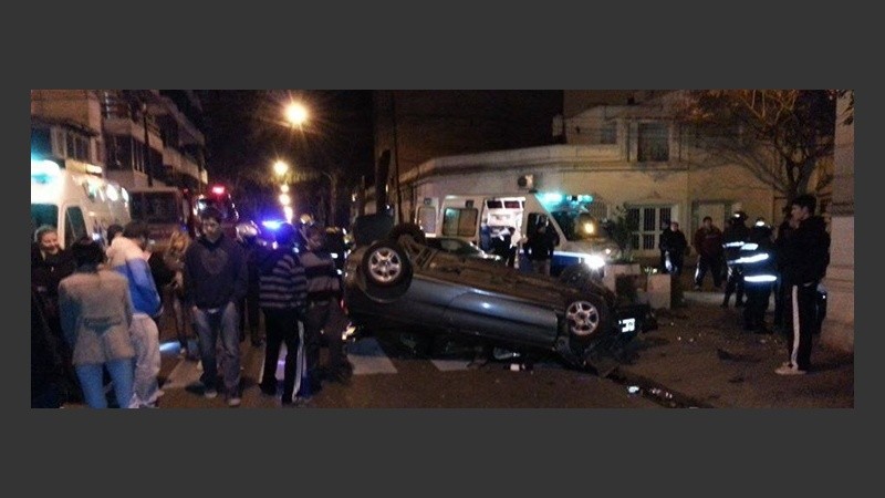 El choque en la esquina de Roca y Zeballos.