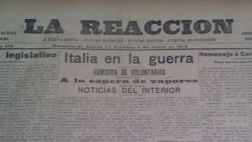 "Italia en la guerra" el tema de tapa del viernes 4 de junio de 1915.