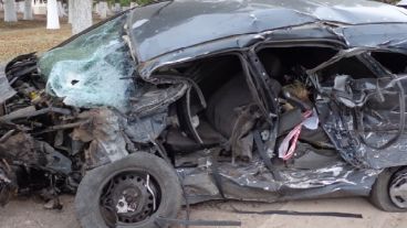 Colisionaron una Chevrolet Meriva, un Corsa y una camioneta Hyundai Santa Fe.
