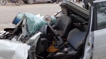 Colisionaron una Chevrolet Meriva, un Corsa y una camioneta Hyundai Santa Fe.
