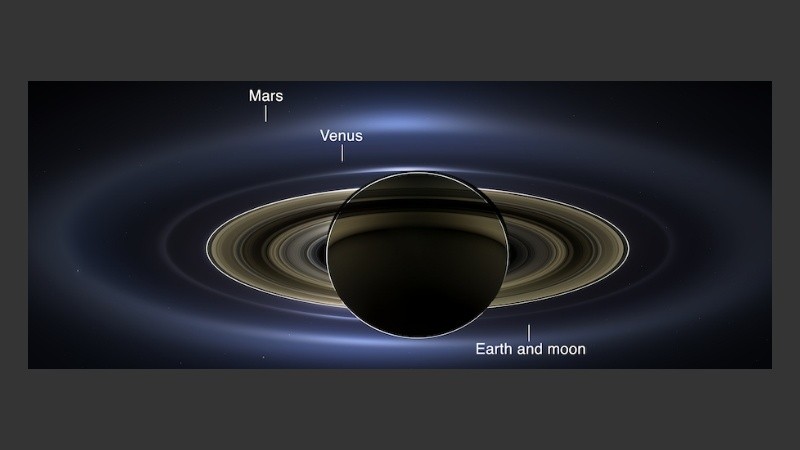 La impresionante imagen tomada por la Sonda Cassini.