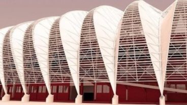 El estadio Beira-Río de Porto Alegre, escenario del choque Argentina-Nigeria.