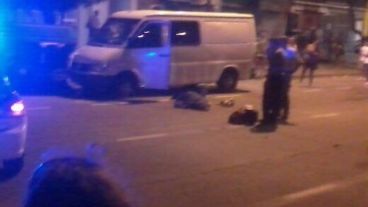 Una escena de terror en Oroño y Lamadrid.