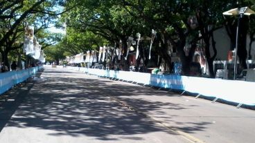 La vía por la que los vehículos del Dakar harán su paso.