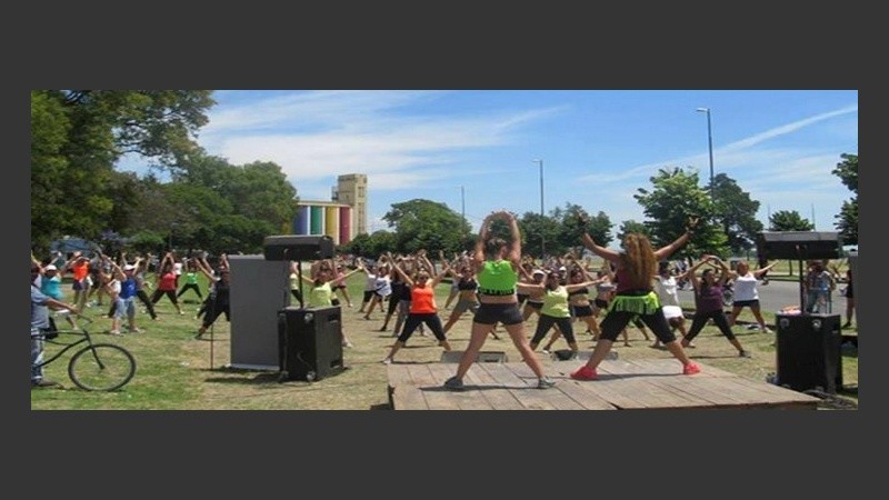 Las clases abiertas de gimnasia, un éxito.
