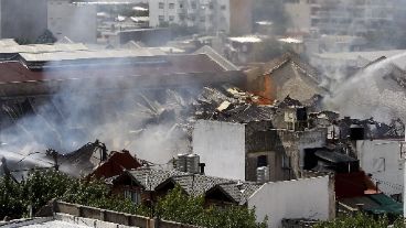 El depósito quedó destruido.