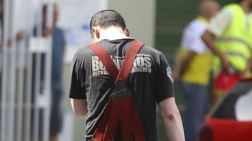 Había desconsuelo entre los bomberos que trabajaban en el lugar.