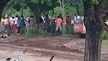 En muchas zonas de Bell Ville el agua salió de su cauce.