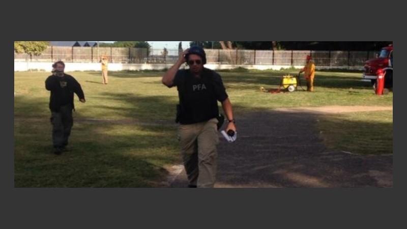 “Que operativo, papá”, dijo Berni al bajar del helicóptero, contó el periodista Sanz.