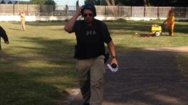 “Que operativo, papá”, dijo Berni al bajar del helicóptero, contó el periodista Sanz.