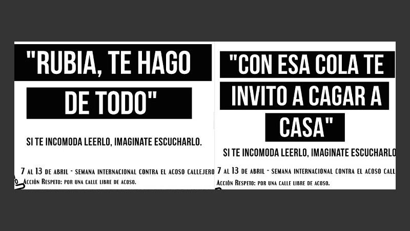“Si te incomoda leerlo, imaginate escucharlo”, dice la campaña.