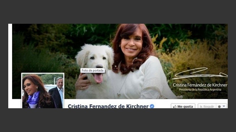 La presidenta tiene su página oficial desde hace tiempo.