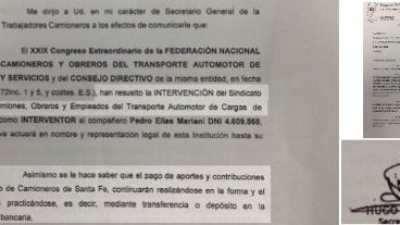 El comunicado firmado por Moyano que pide depositar aportes en la cuenta nacional.