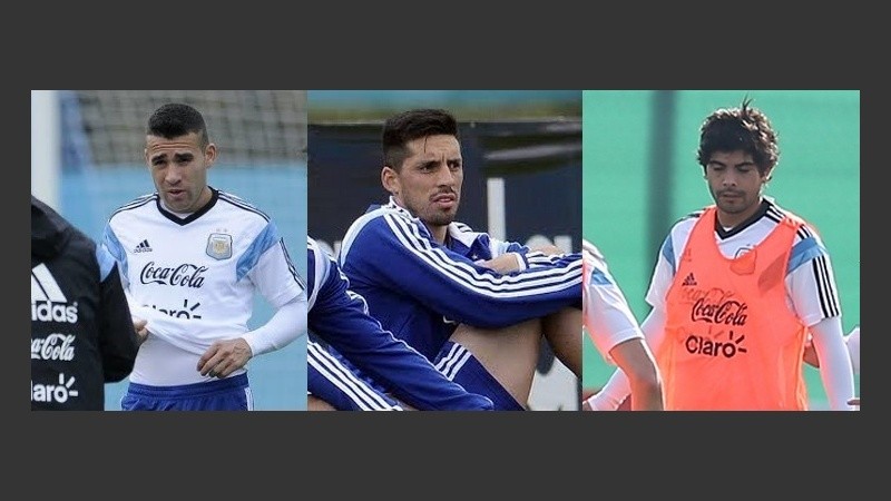 Otamendi, Sosa y Banega, los tres desafectados este lunes.