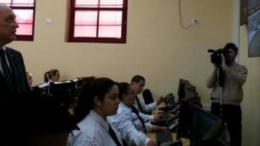 Fein y Bonfatti, en la inauguración oficial.