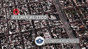 El ataque ocurrió en Zelaya al 1.300, a tres cuadras de la seccional de Darragueira al 1.100.