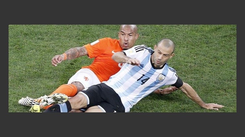 Mascherano jugó un partido impecable.